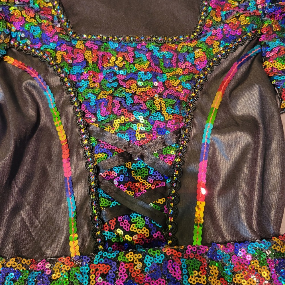 Spirit Halloween Rainbow Sequin Witch Fairy‎ Costume - Picture 5 of 9